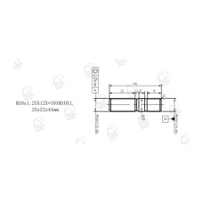 Stud M10X41mm x1.25